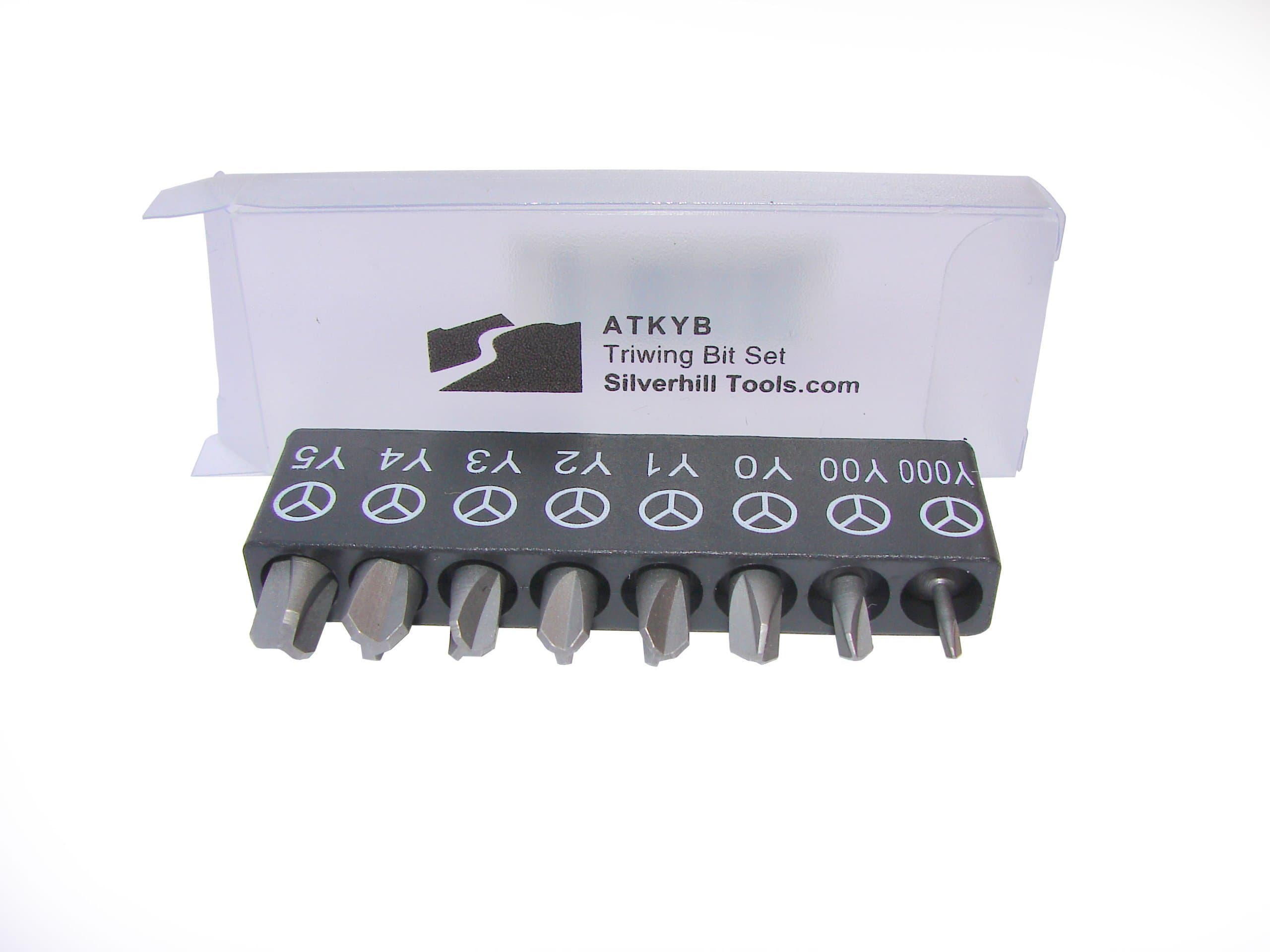 Silverhill ToolsATKYB Triwing Bit Set, 8 bits, Sizes Y000 - Y5