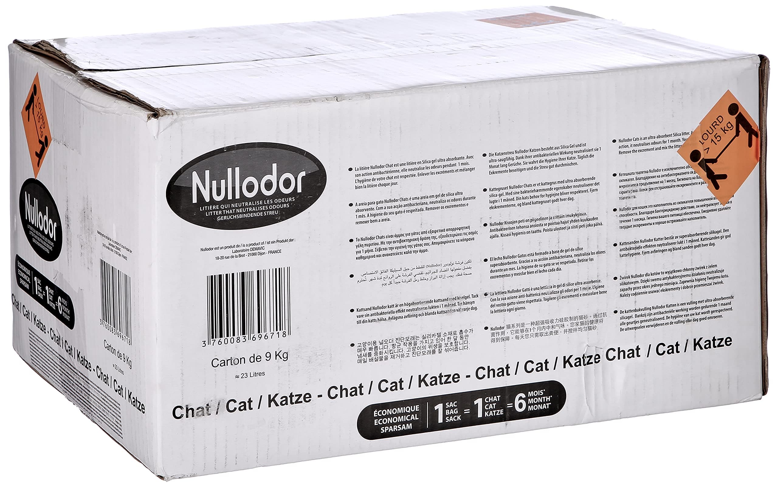 Nullodor Cat Litter, Silica.