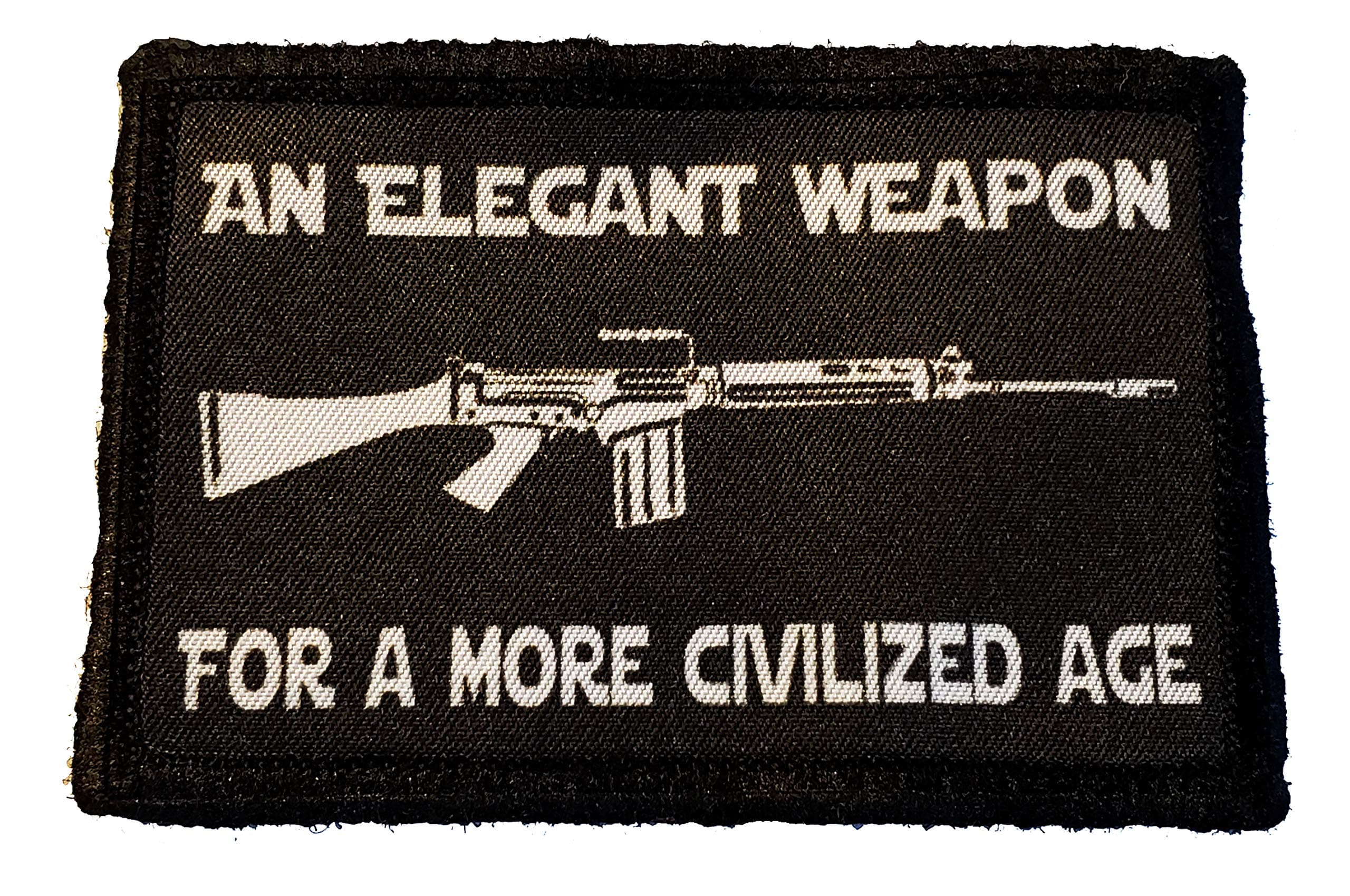 FN FAL an Elegant Weapon Morale Patch. 2x3 Hook Patch. Redhaededtshirts Made in The USA