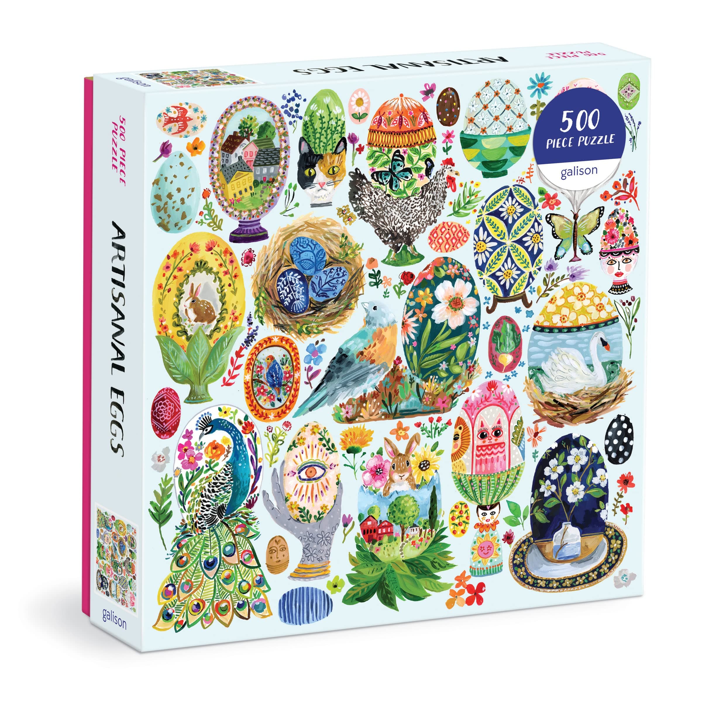 Galison Artisanal Eggs 500 Piece Puzzle
