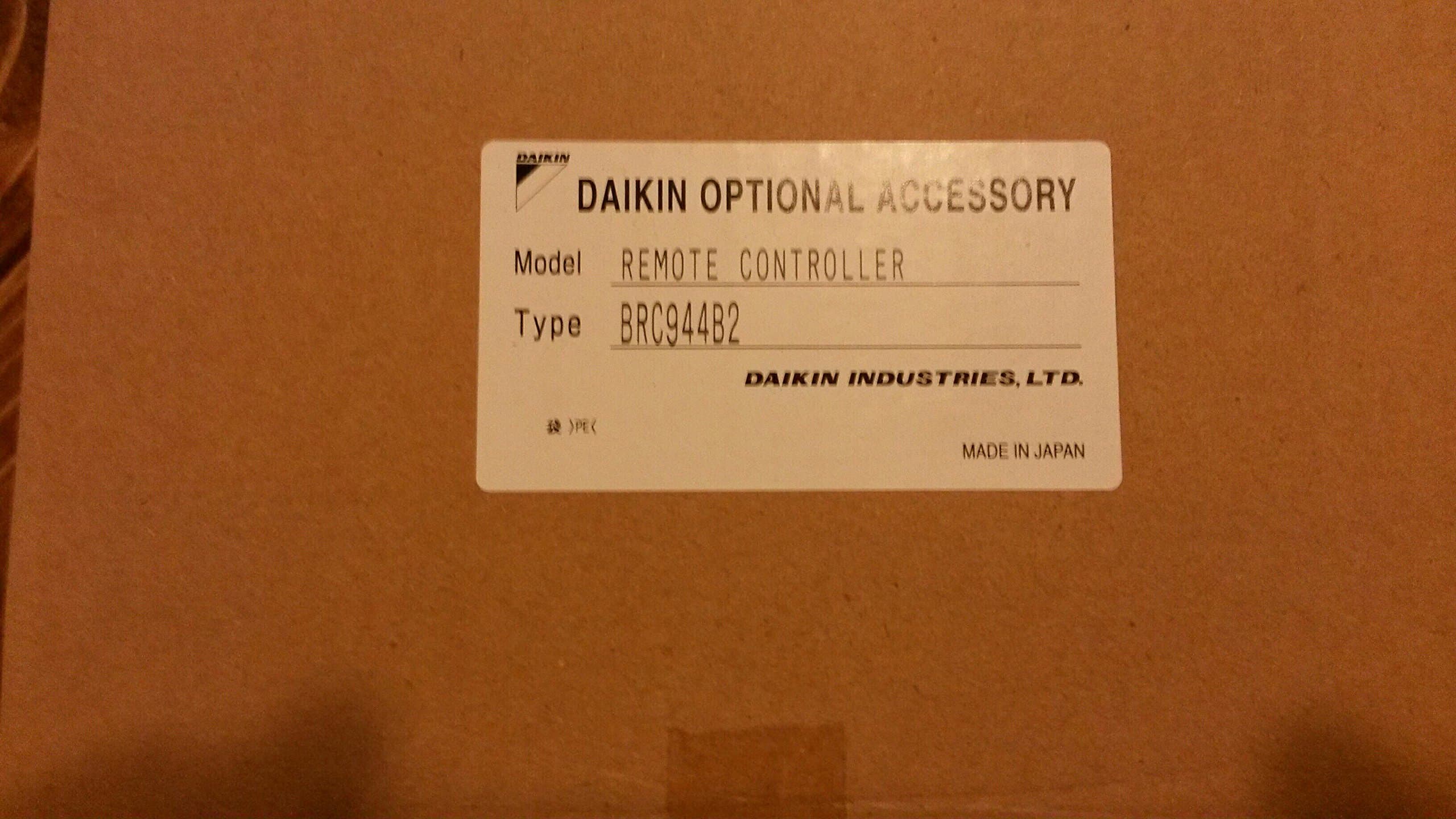 Daikin Industries Remote Controller BRC944B2