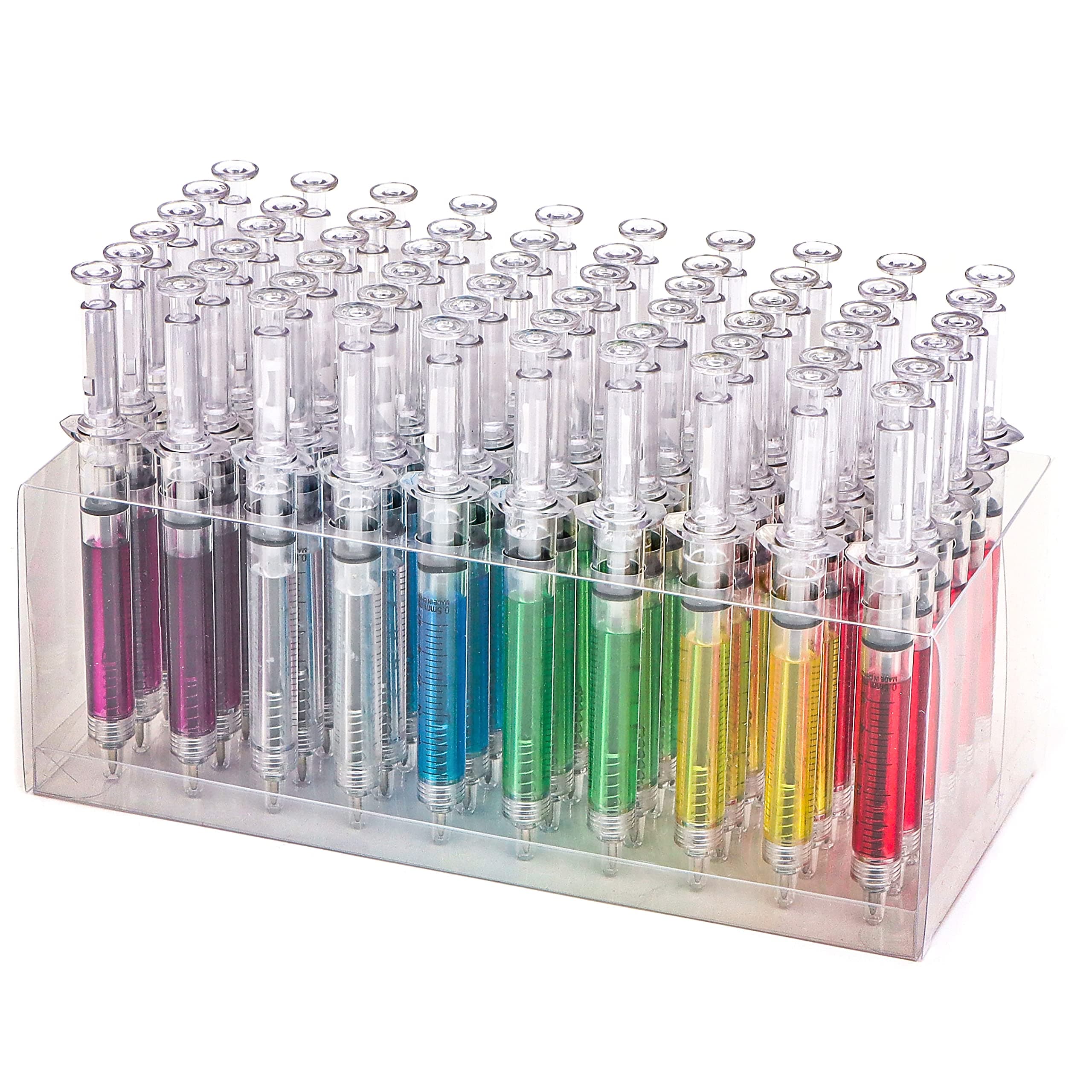 Syringe 60-Pack Ballpoint Pens, Mixed