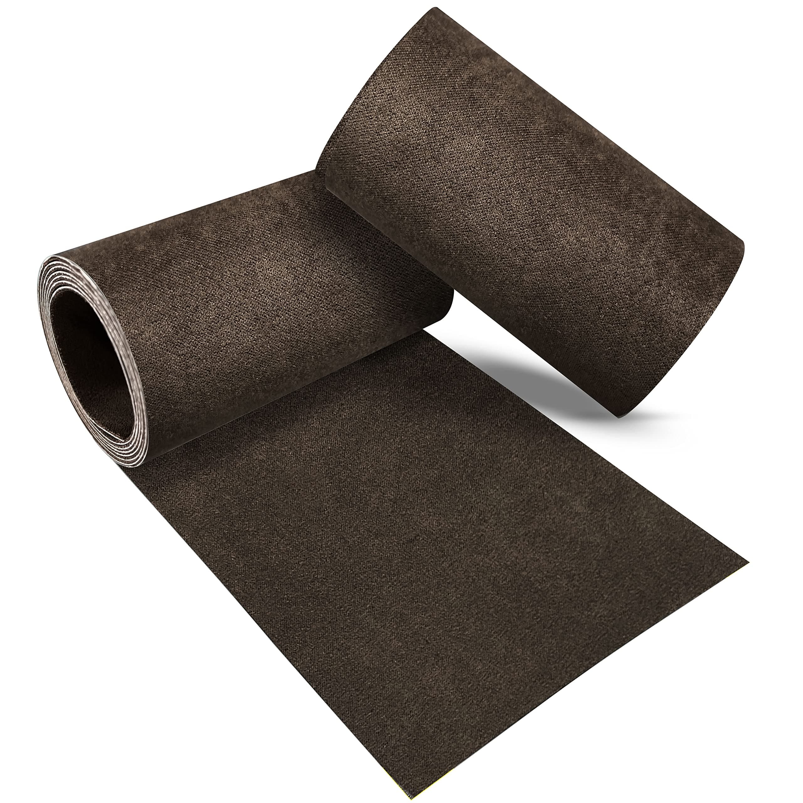 Azobur Rectangular Velvet Repair Patch, Self-Adhesive Flannel Fabric Patch, Multi Colors, Microfiber Patch,Can be Used to Patch Sofas, Car Seats, Handbags, Jacket Holes and Tears (Dark Brown)