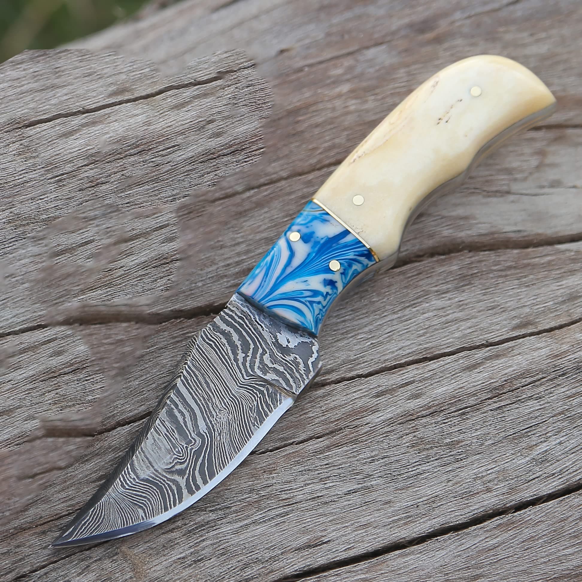 skinner fixed blade Knife: Handcrafted Elegance with Bone Handle - Perfect for Collectors and Outdoor Enthusiasts (CAMEL BONE)