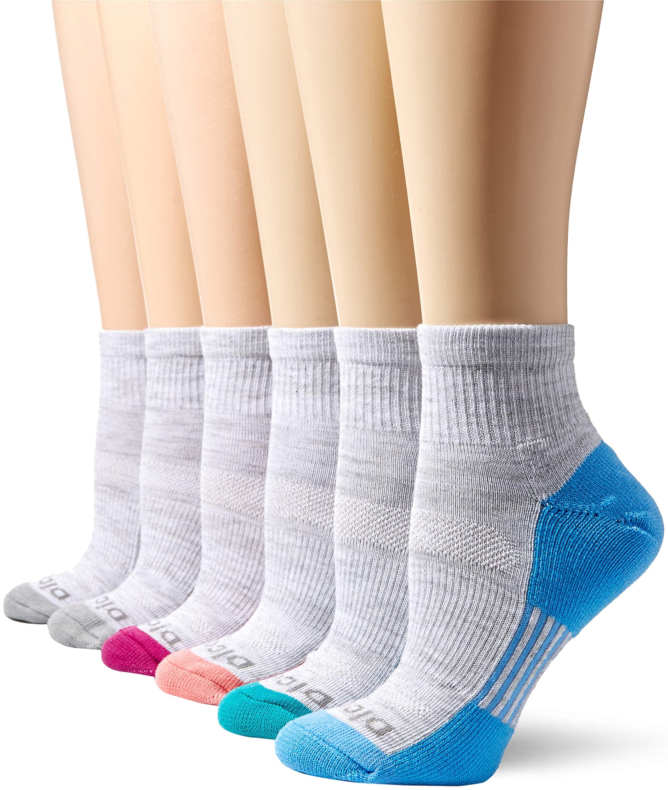 Women's 6 Pairs Dritech Quarter Socks