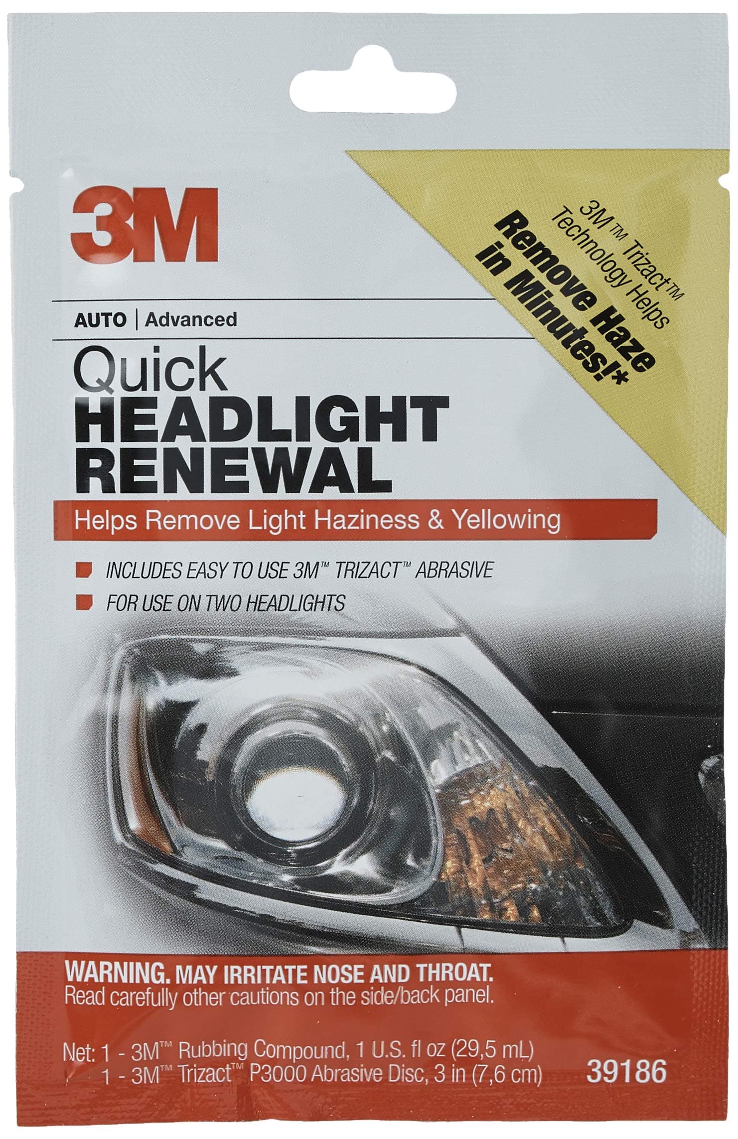 3M 39186 Quick Headlight Renewal