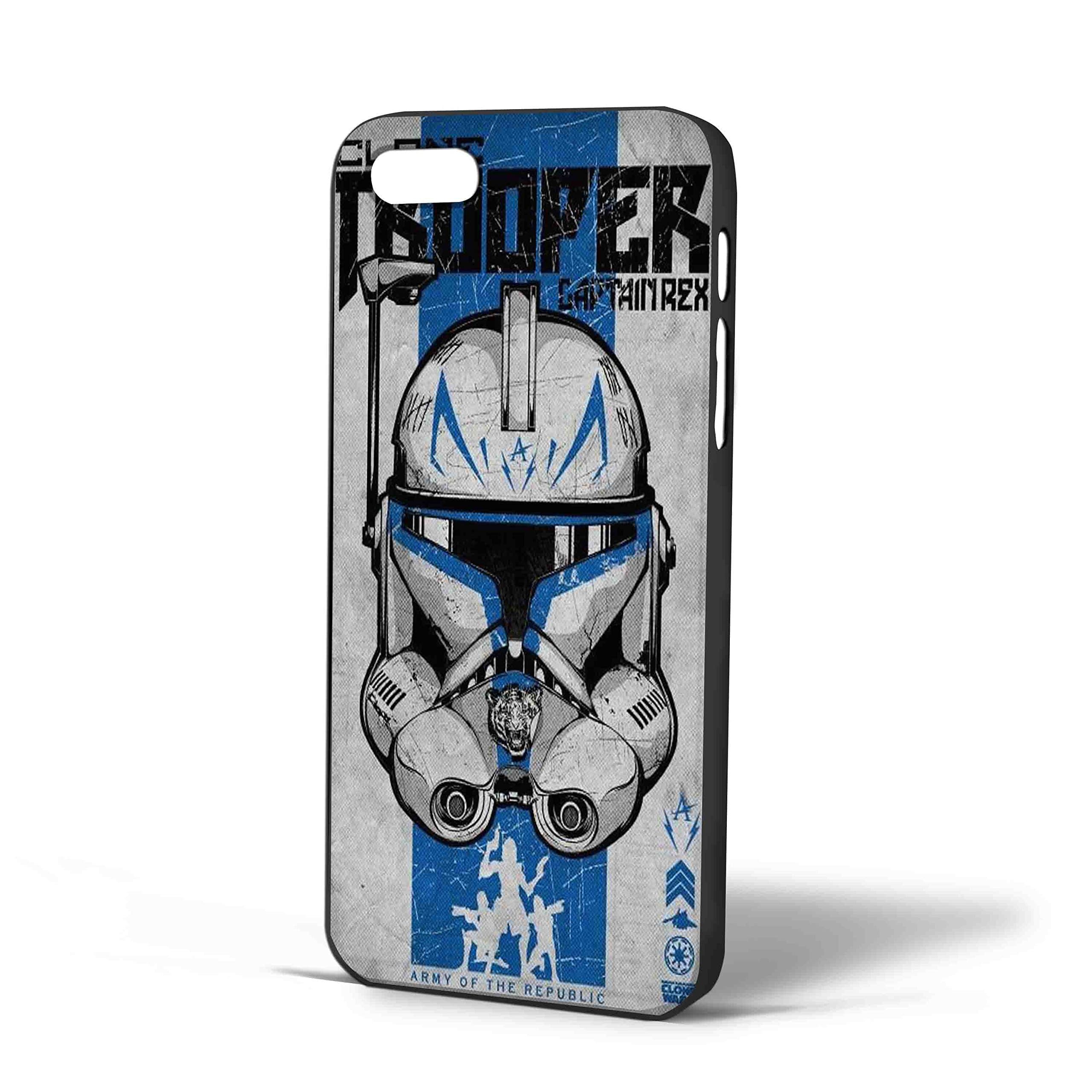 Clone Trooper Captain Rex Star Wars for Iphone Case (iPhone 5C Black)