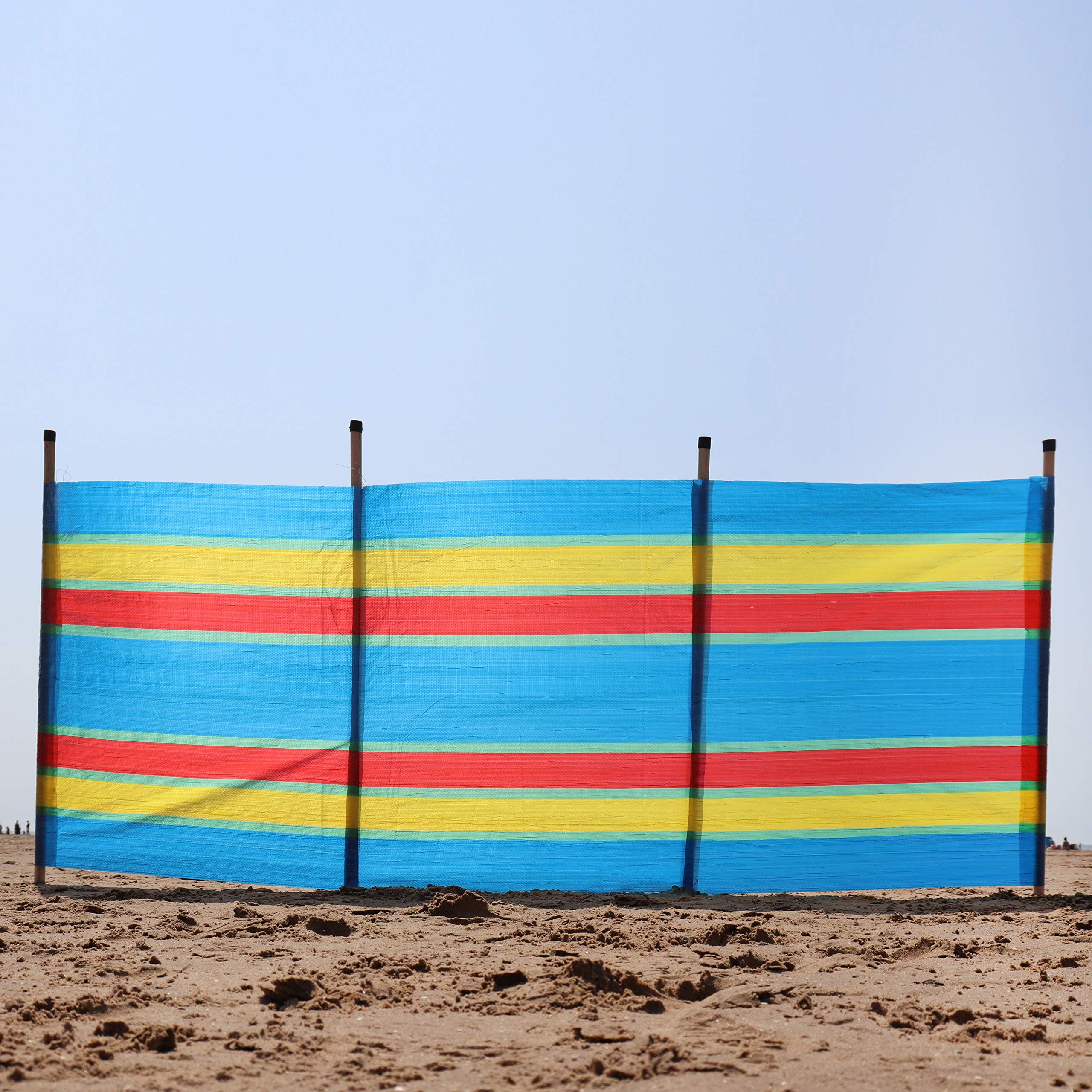 Laeto Summertime Days 4 Pole Windbreak Wind Breakers for Beach Camping Garden