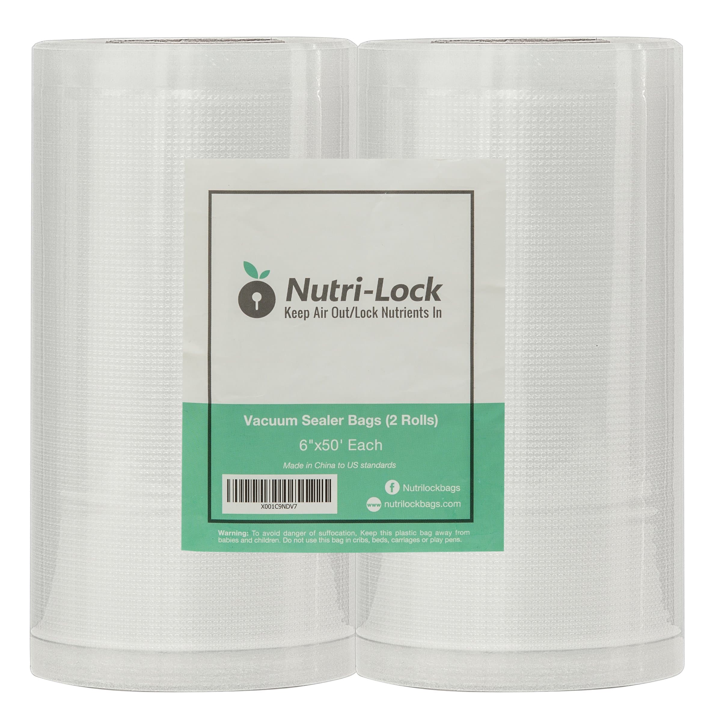 Nutri-LockQuart Range 6"x50' 2-Roll Pack transparent 754220755959