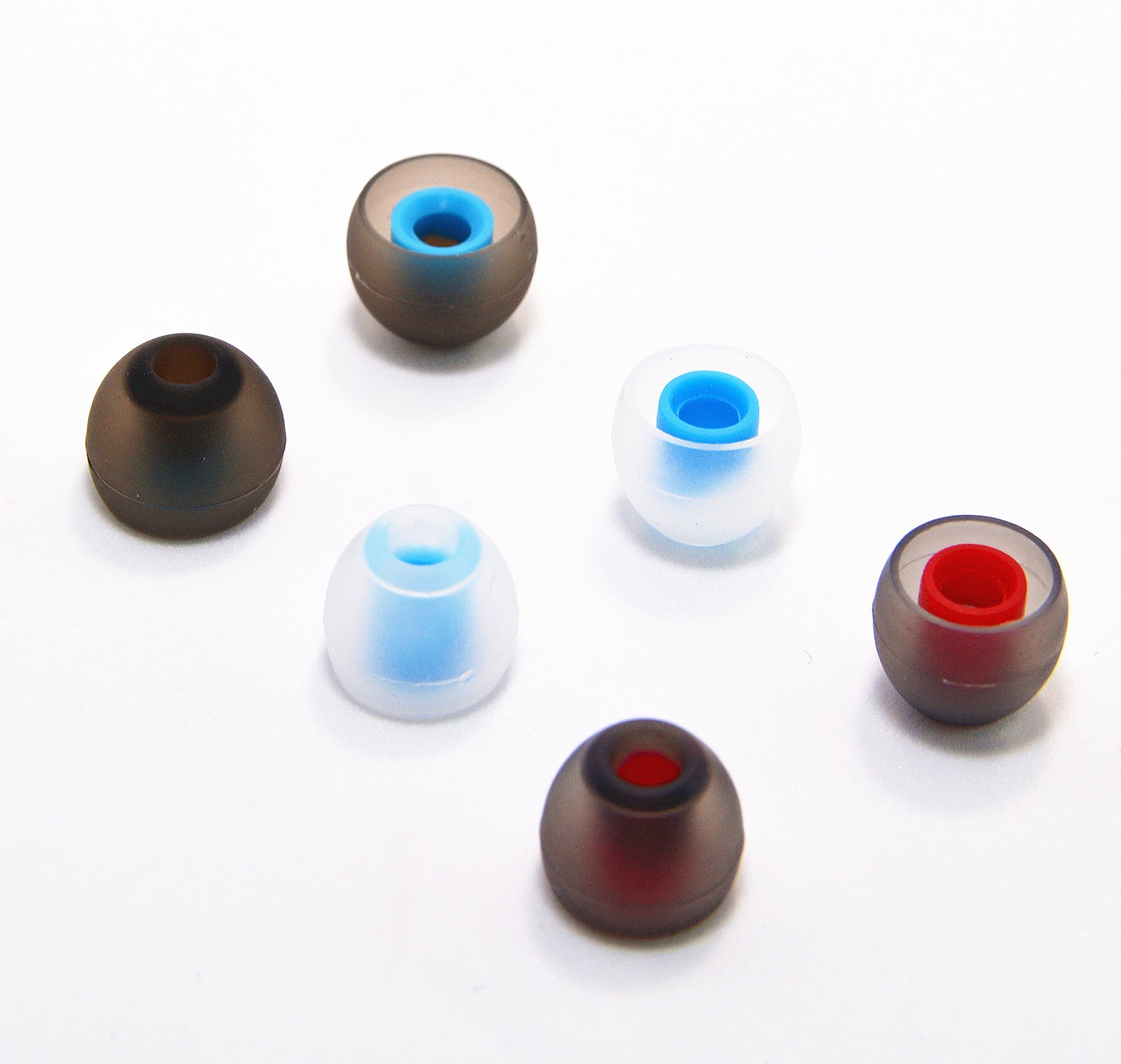 4.5MM Replace ear pads Silicone Ear Tips Earbuds Buds Fits For JBL UE AKG MONSTER SONY Sennheiser etc most earphones 3 Pairs 3 Color (S)