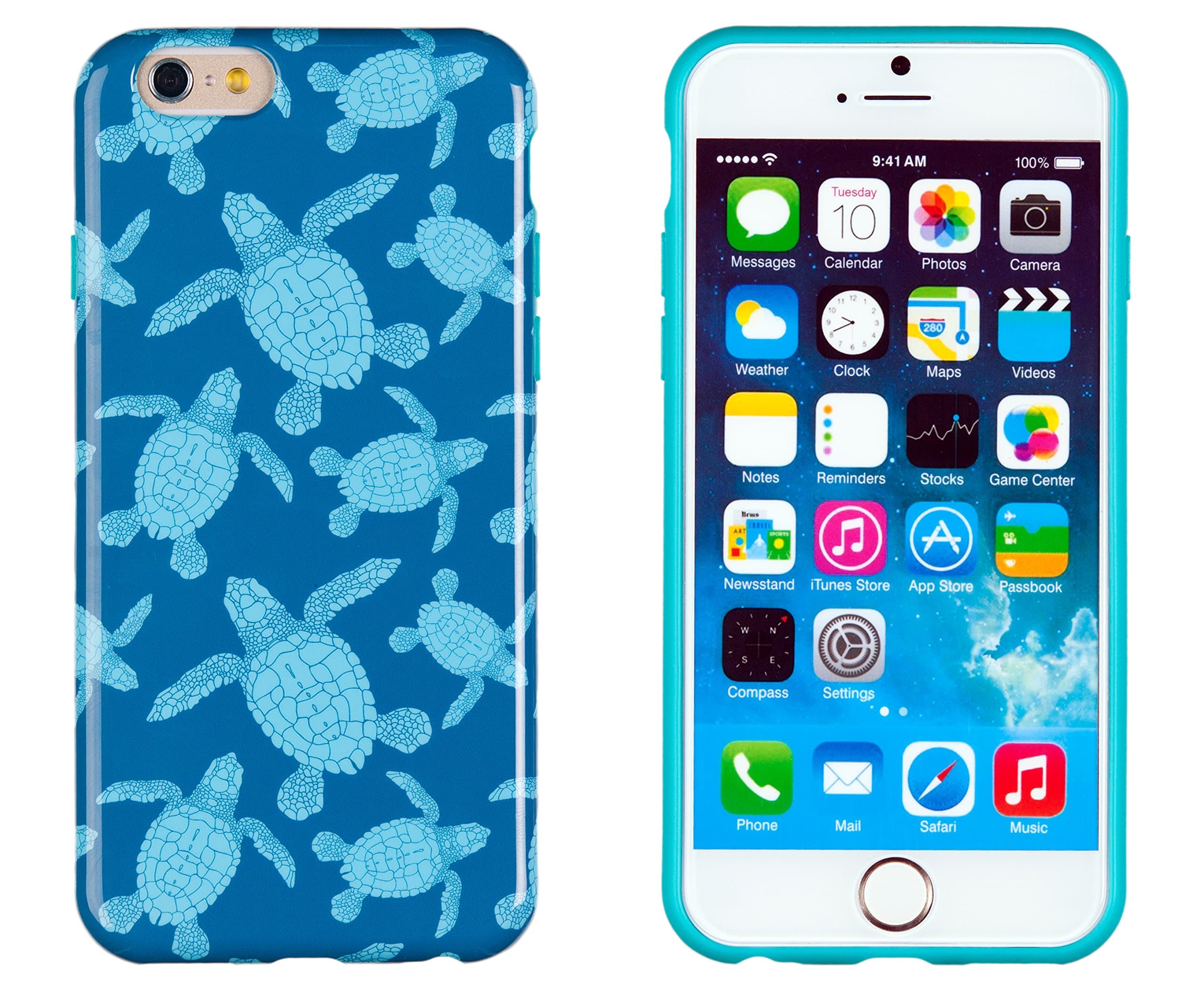 iPhone 6 Plus + Case, DandyCase Perfect PATTERNNo Chip/No Peel Flexible Slim TPU Case Cover for Apple iPhone 6 Plus (5.5" Screen) [Sea Turtles]