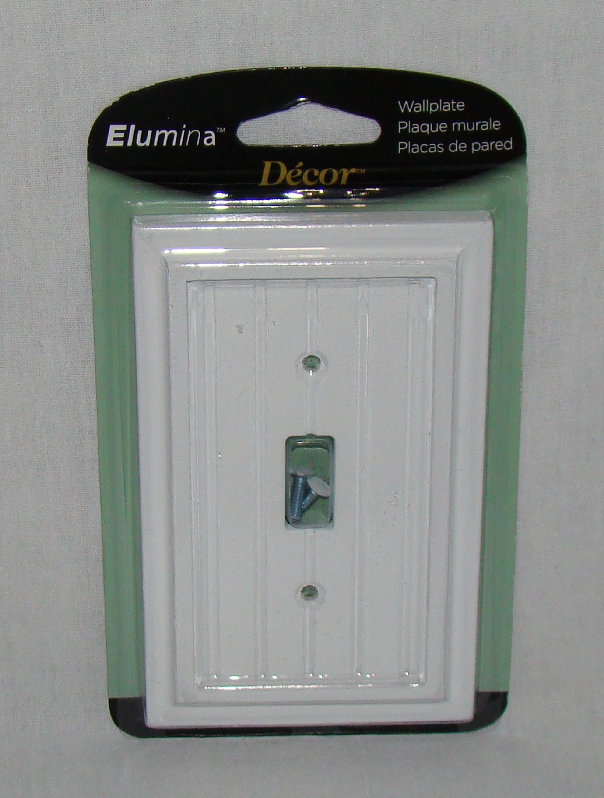 Elumina Cape Cod White Wood Wallplate, 1 Toggle