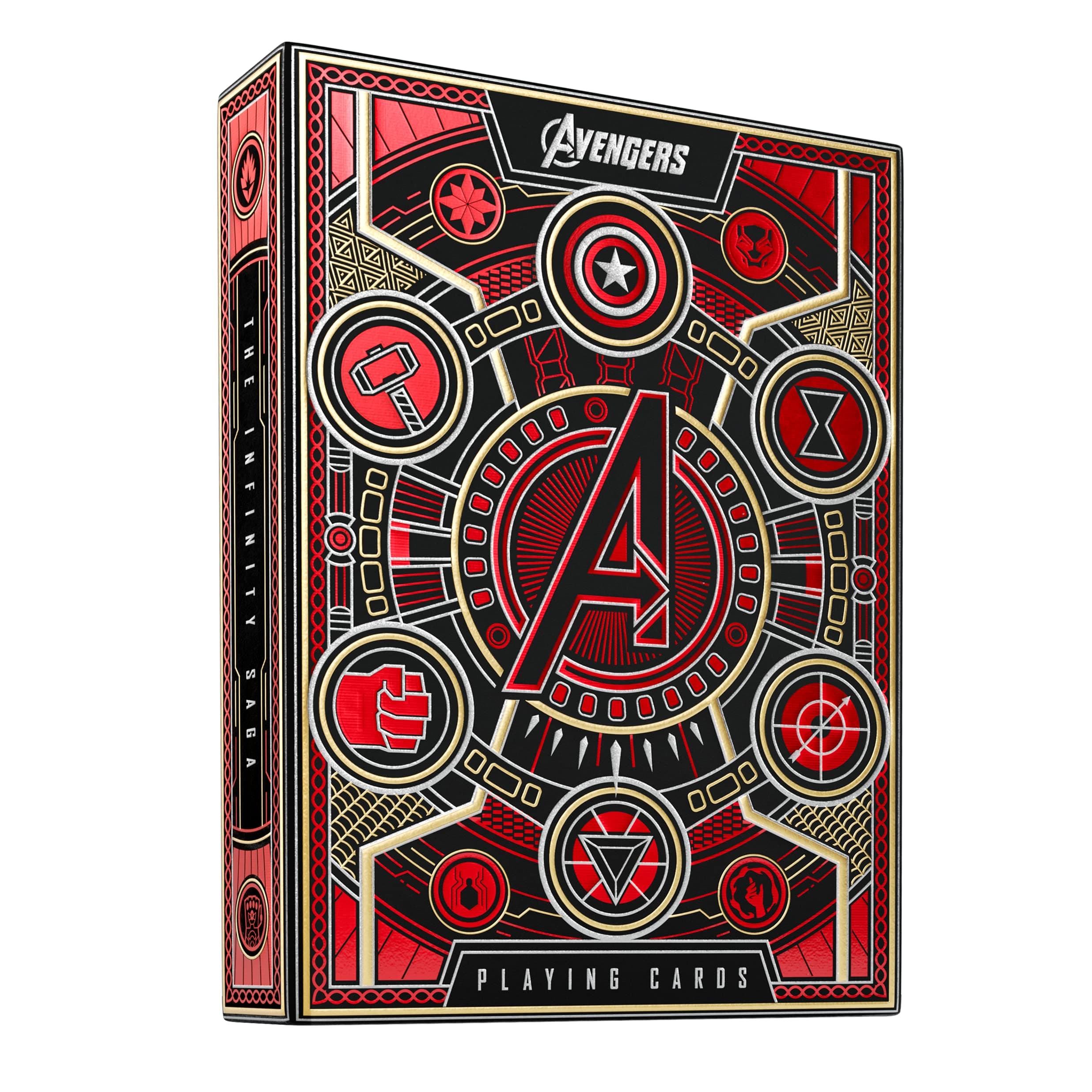 Avengers Infinity Saga Red Playing Cards