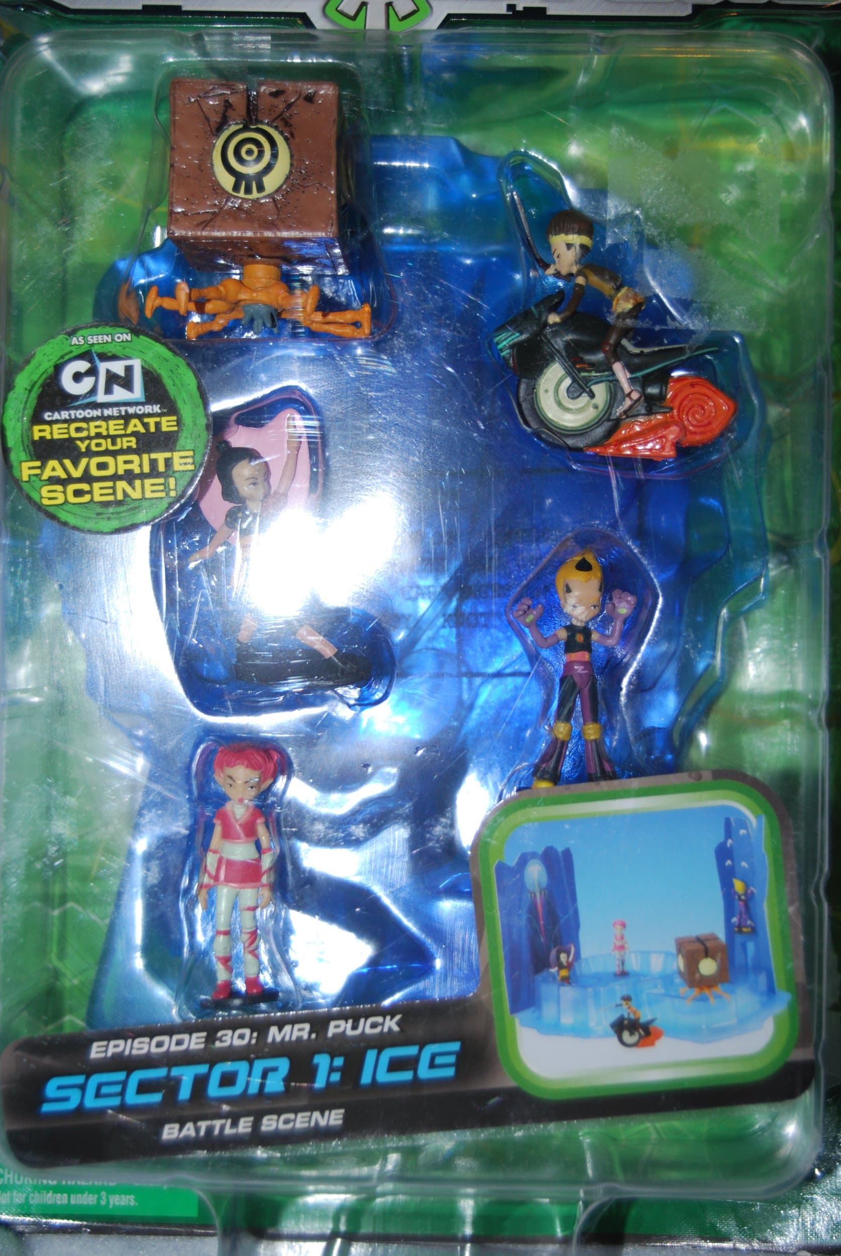 Code Lyoko PVC Mini Figure Set Sector 1: Ice Battle Scene