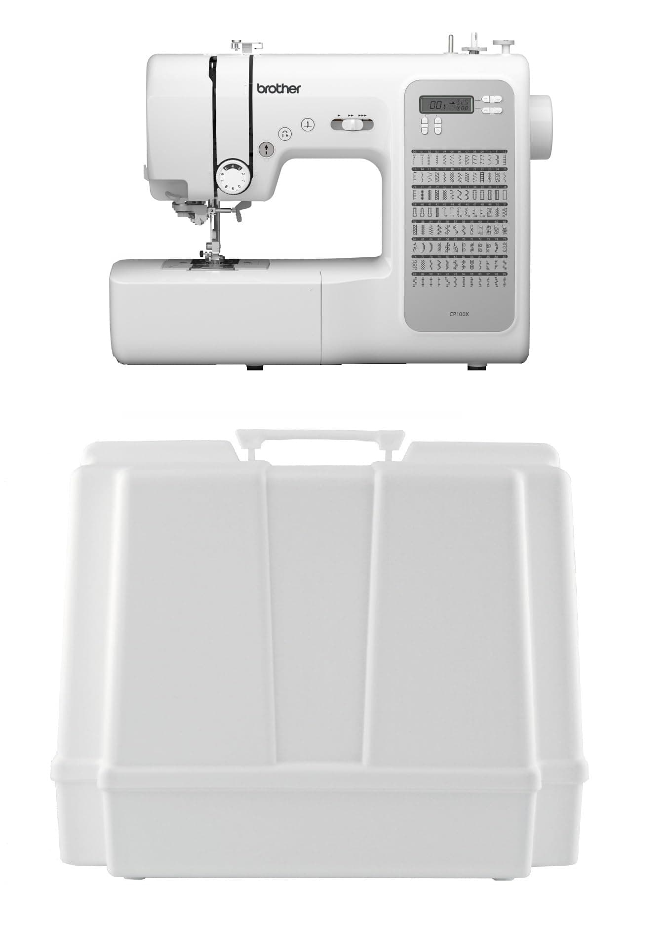 Brother CP100X Computerized Sewing and Quilting Machine, and 5300A Hard Plastic Storage and Carry Case