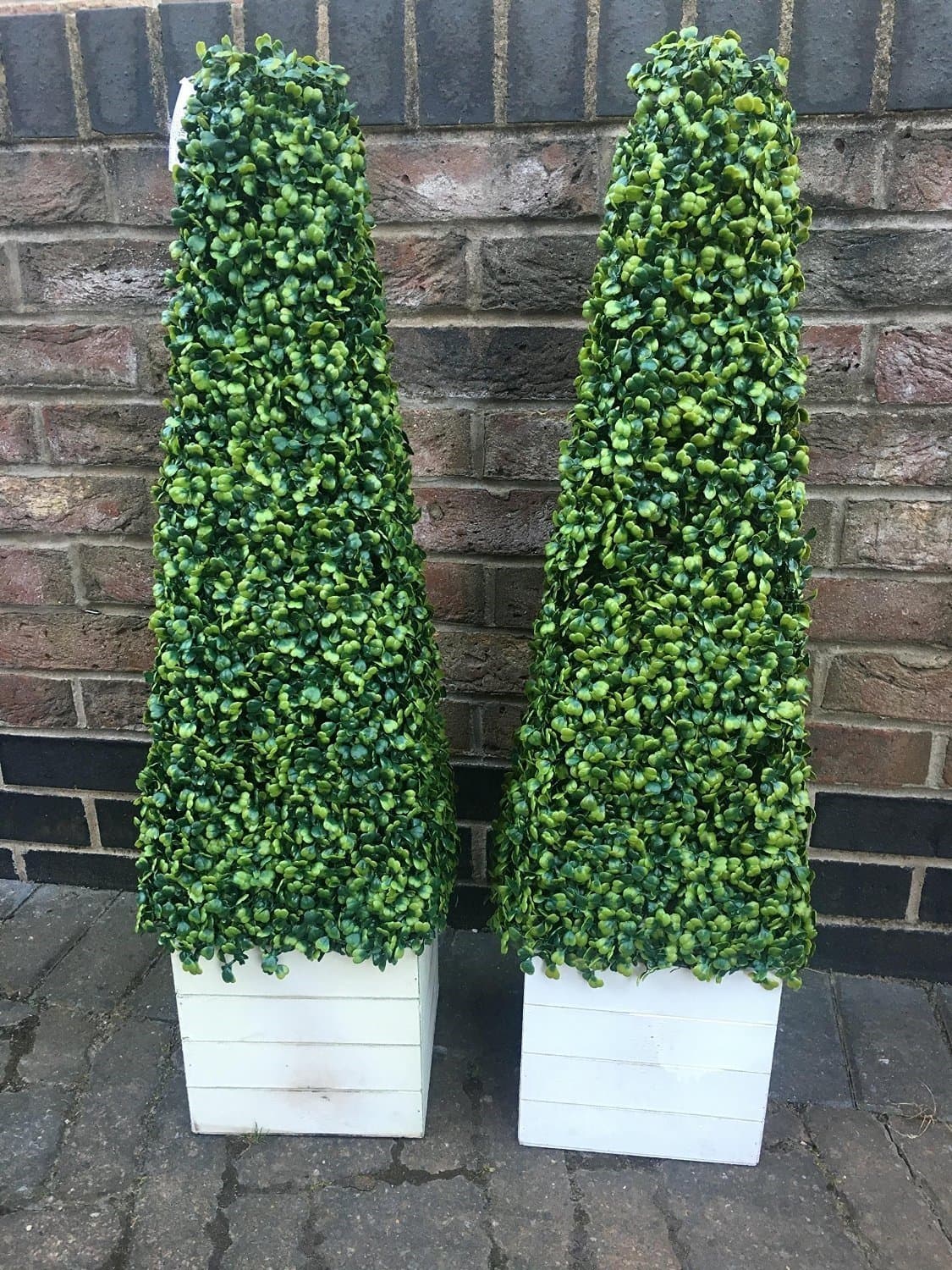 2 x Artificial Trees 3ft Pyramid Cones - Indoor artificial trees - Realistic Topiary trees