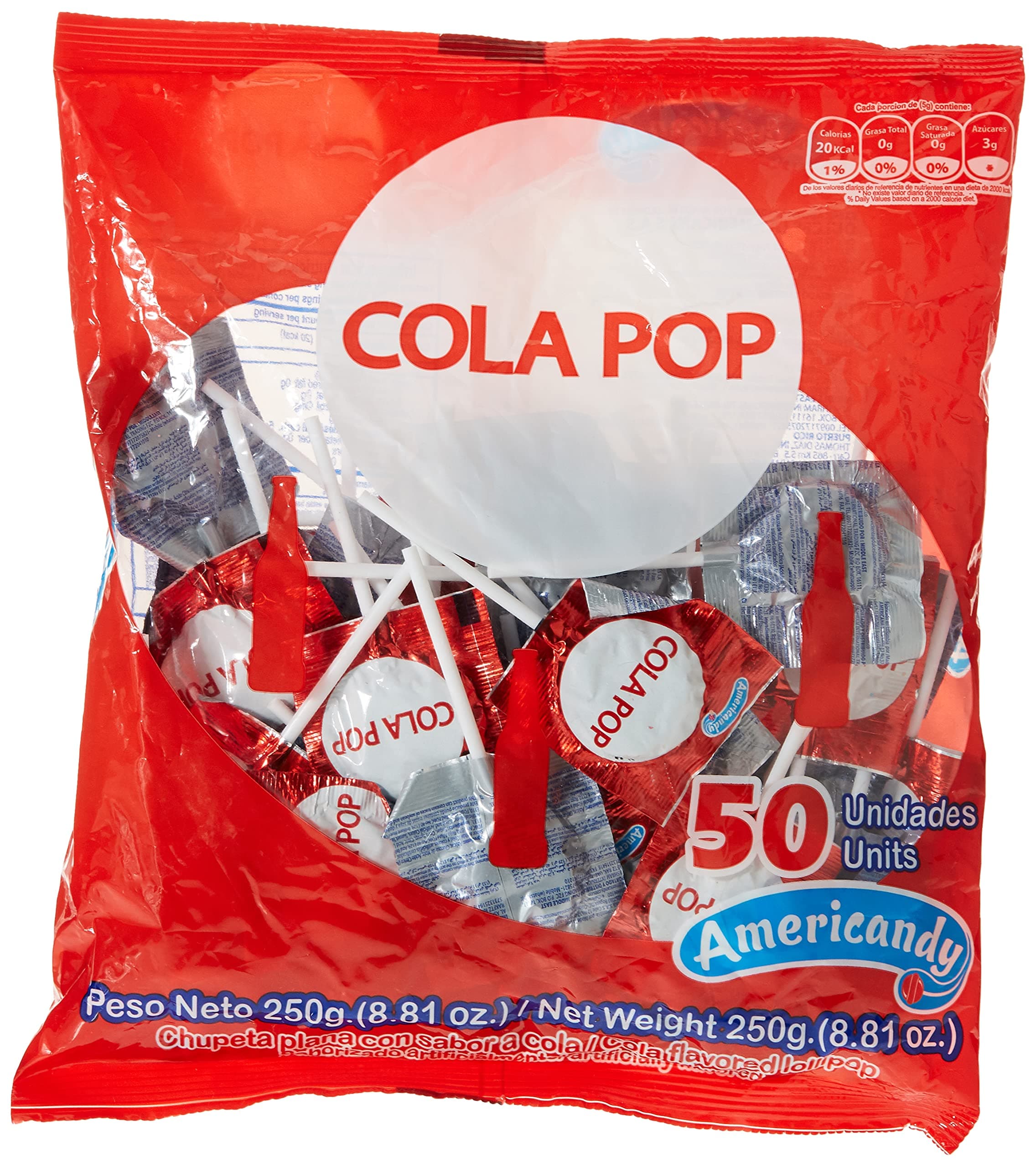 Cola Pop Candy, 250 gm