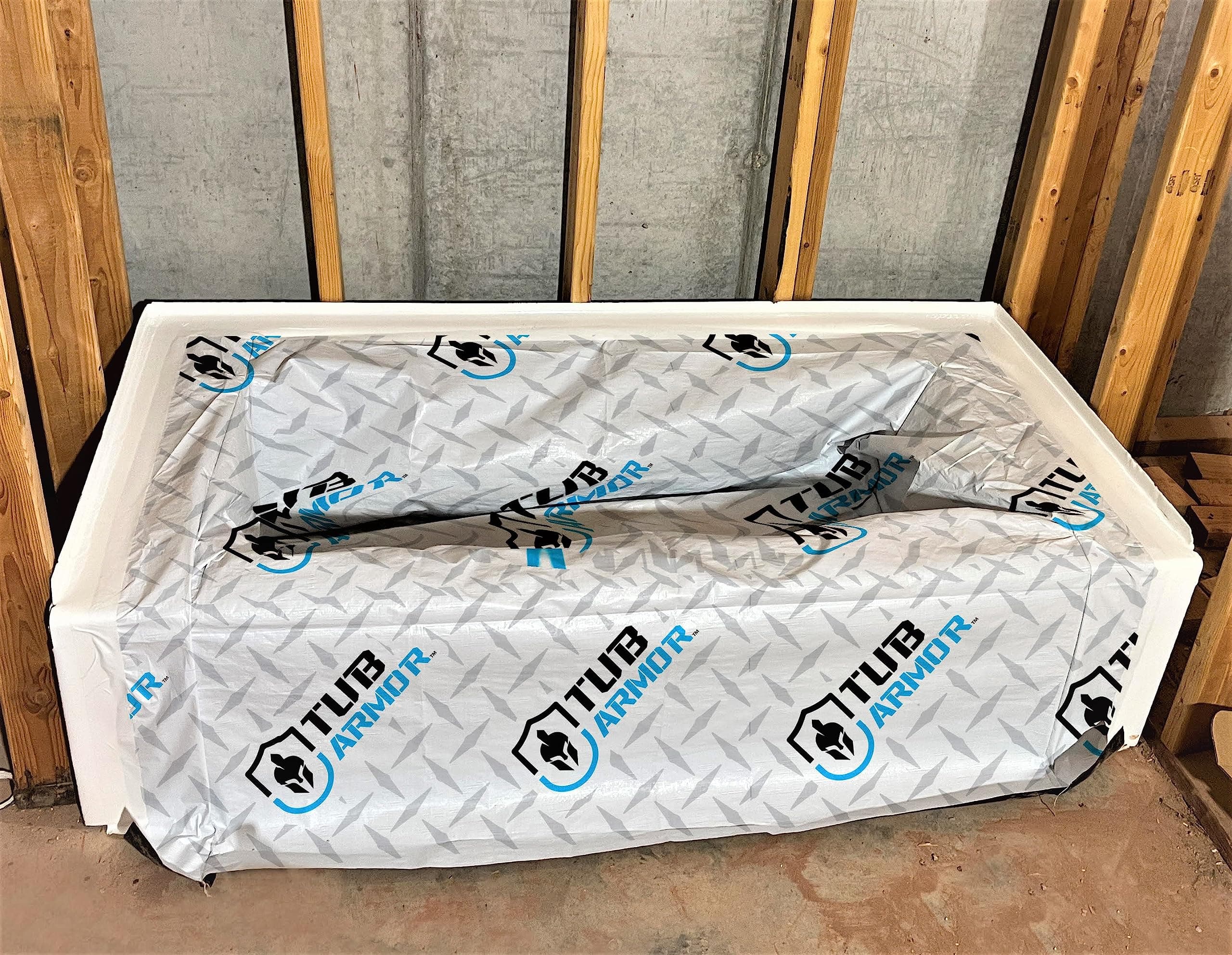 Maximum Protection During Your Next Bathroom Construction or Remodel Project! No More Scratched or Dirty Tubs!