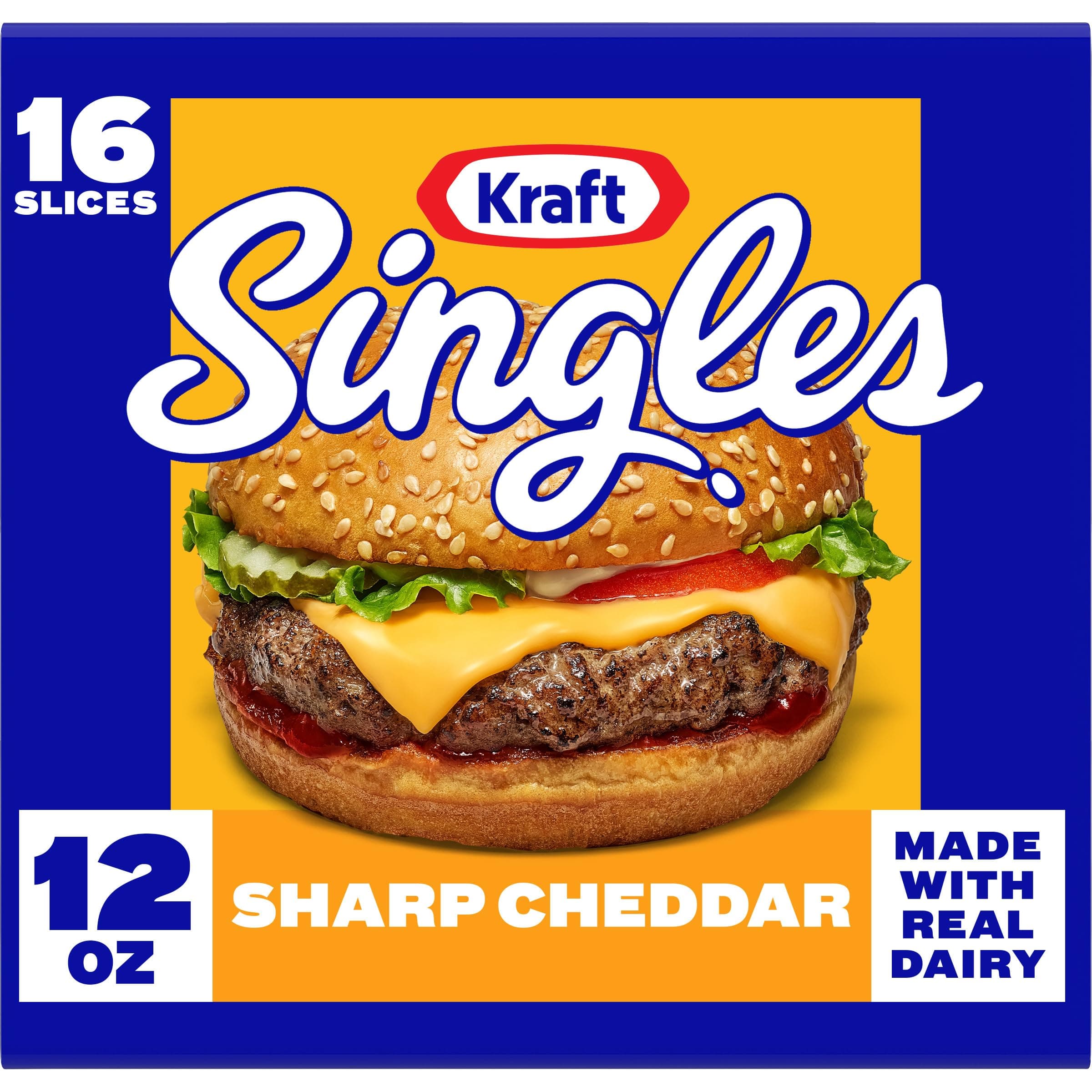 Kraft Singles Sharp Cheddar Slices