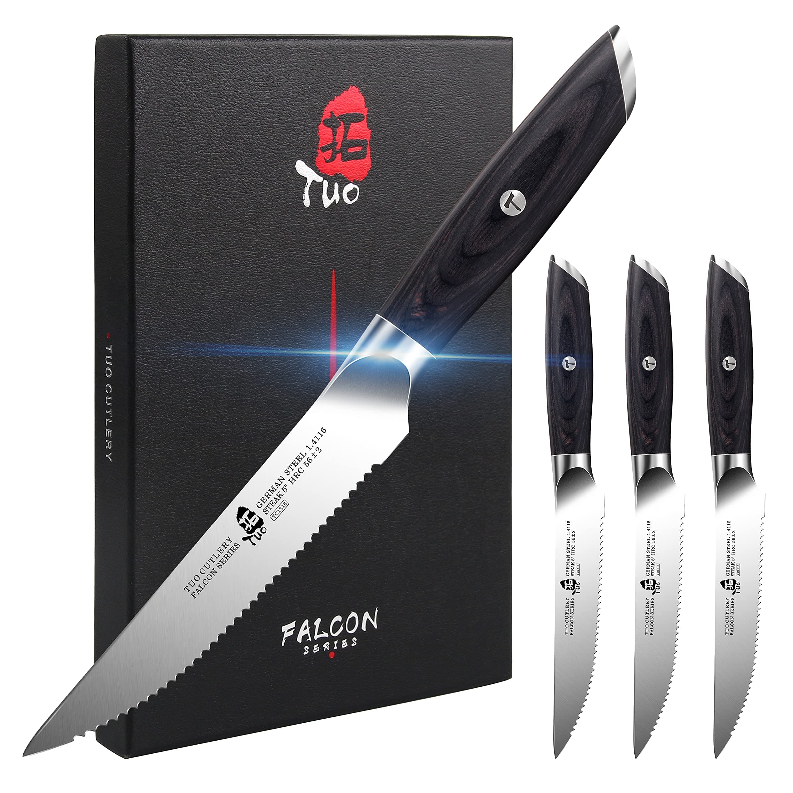 Falcon serrated steak set