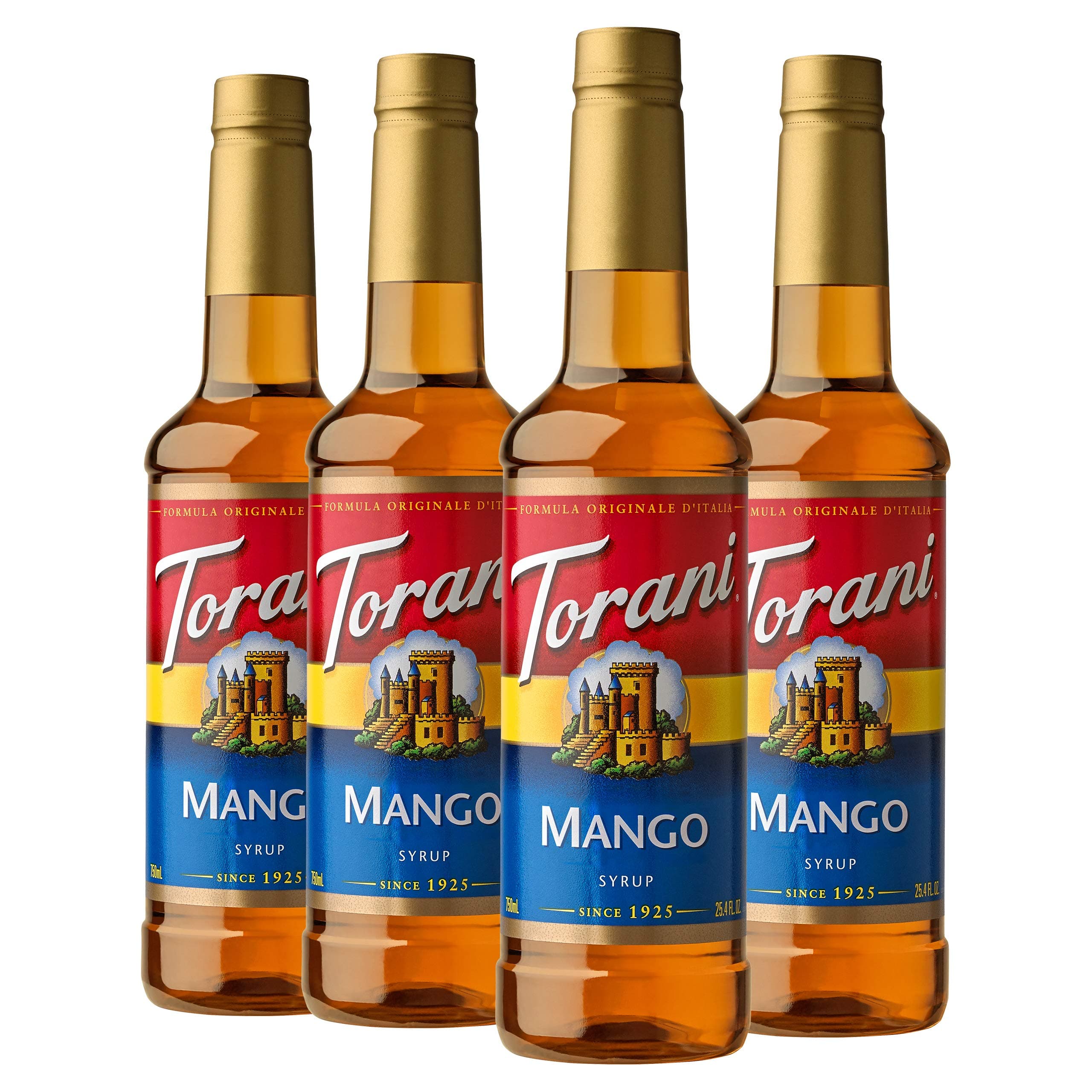 Torani Mango Syrup Bottle, 4 x 750 ml