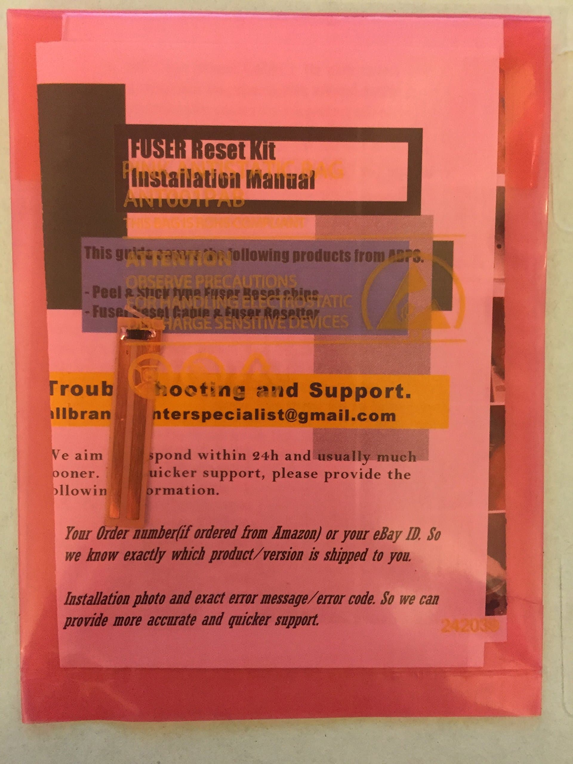 Super Easy Fuser Reset Solution for OKI MICROLINE 3100, ML3100, 5200, ML5200, 5400, ML5400, ES1624N, ES1624MFP