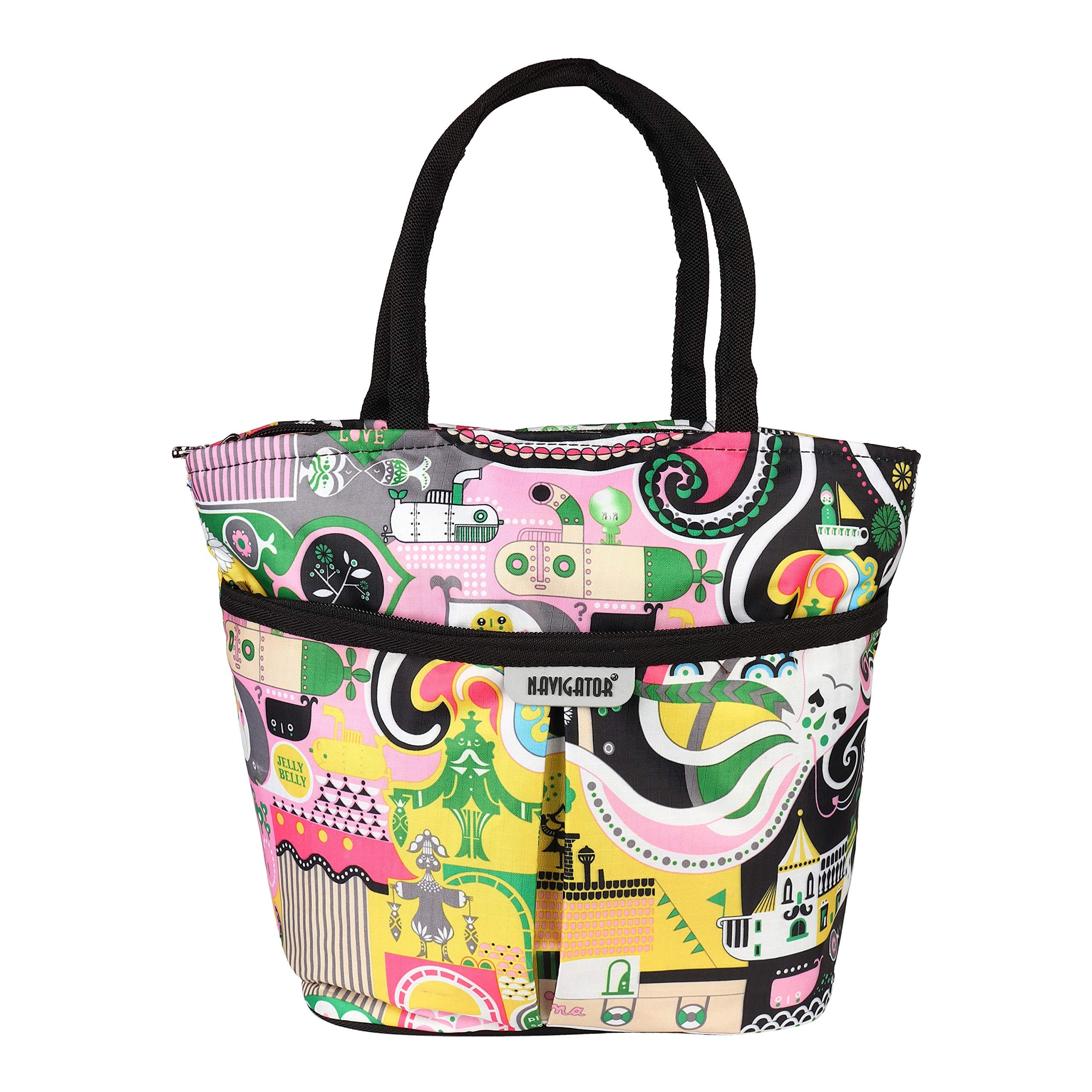Levitas Women's Polyester Multicolour Lunch Bag