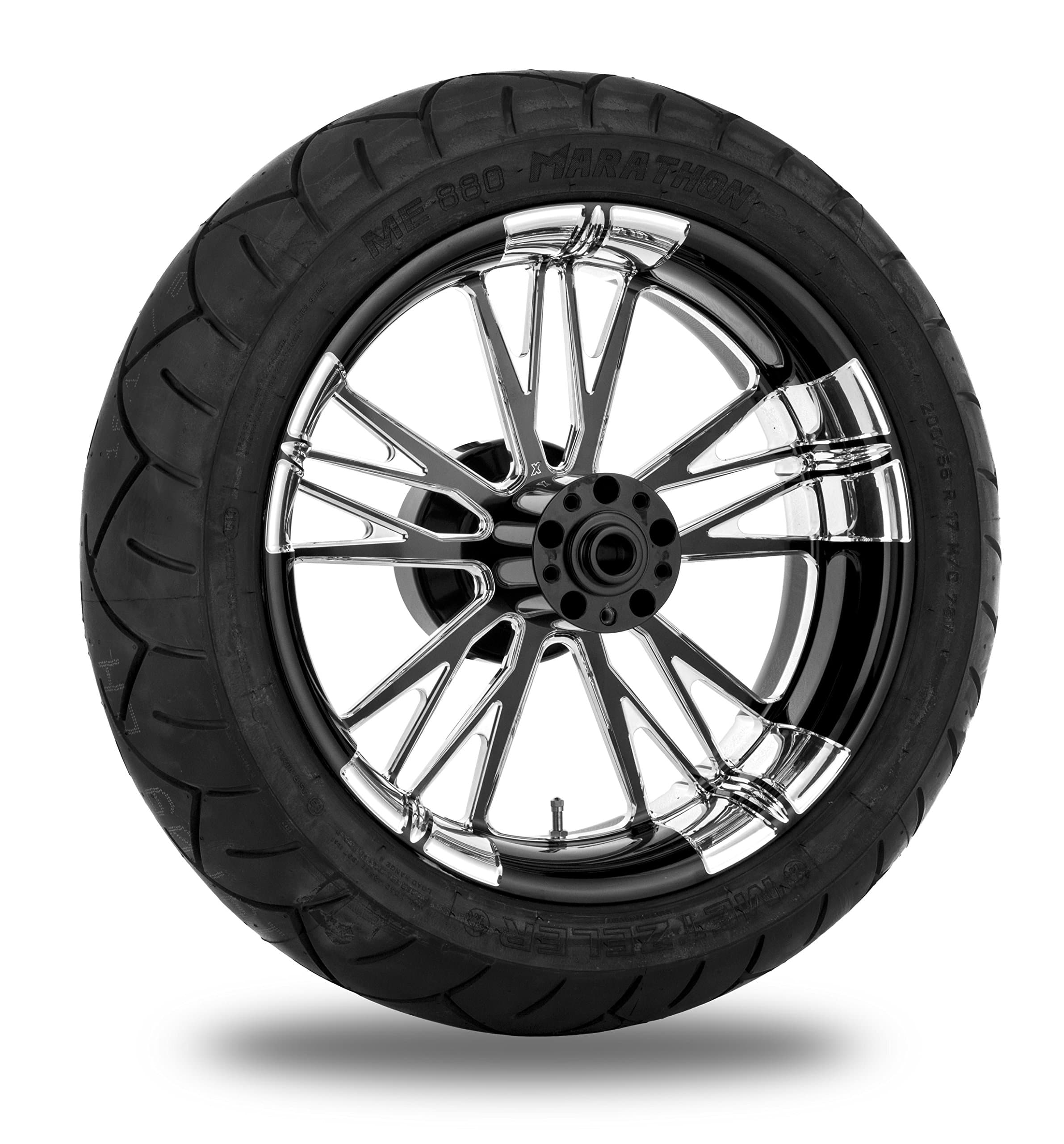 Xtreme Machine Execute Xquisite Rear Wheel Package, 17" x 6" with ABS 9269-7716R-XEX-BMP