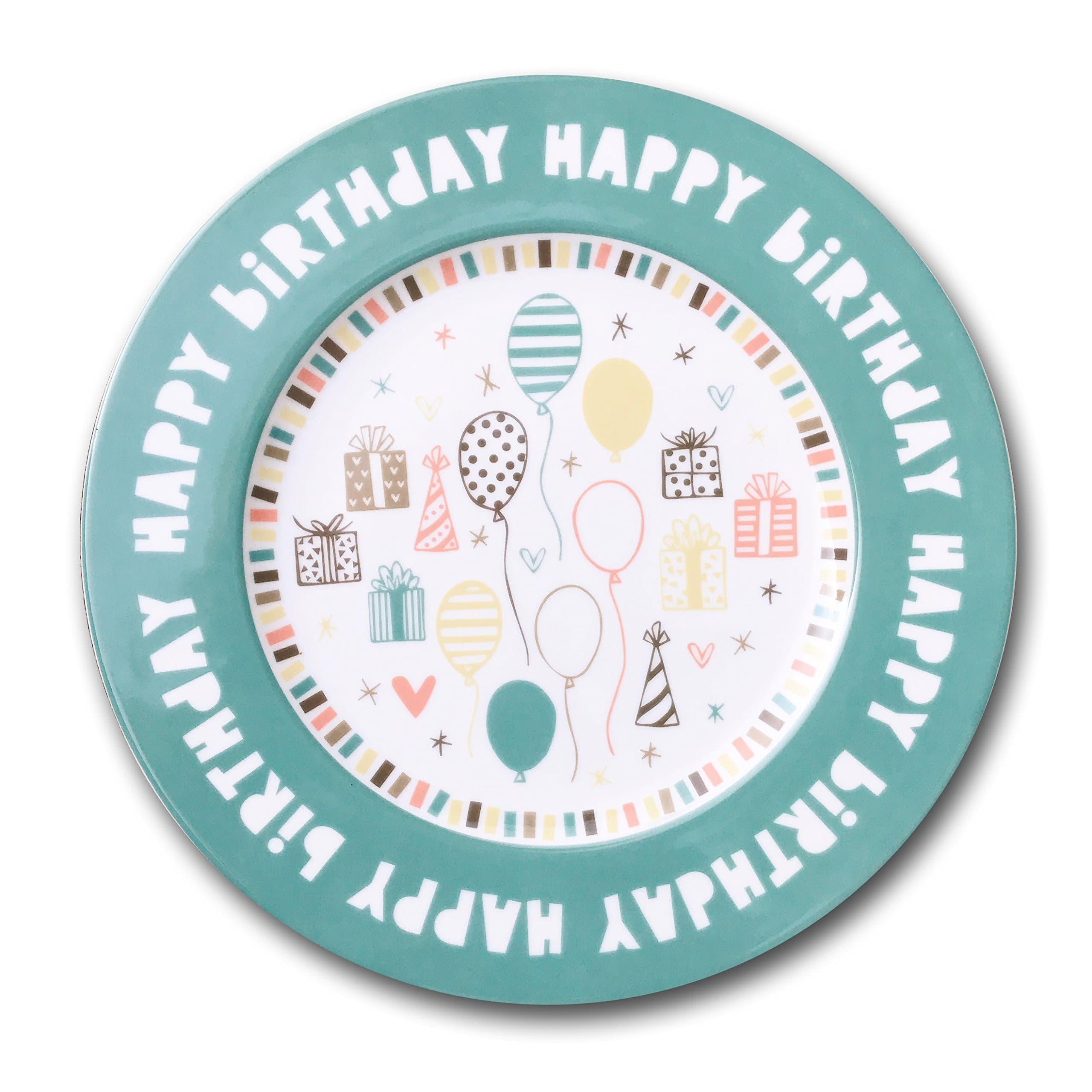 Happy Birthday Plate, 10" Ceramic