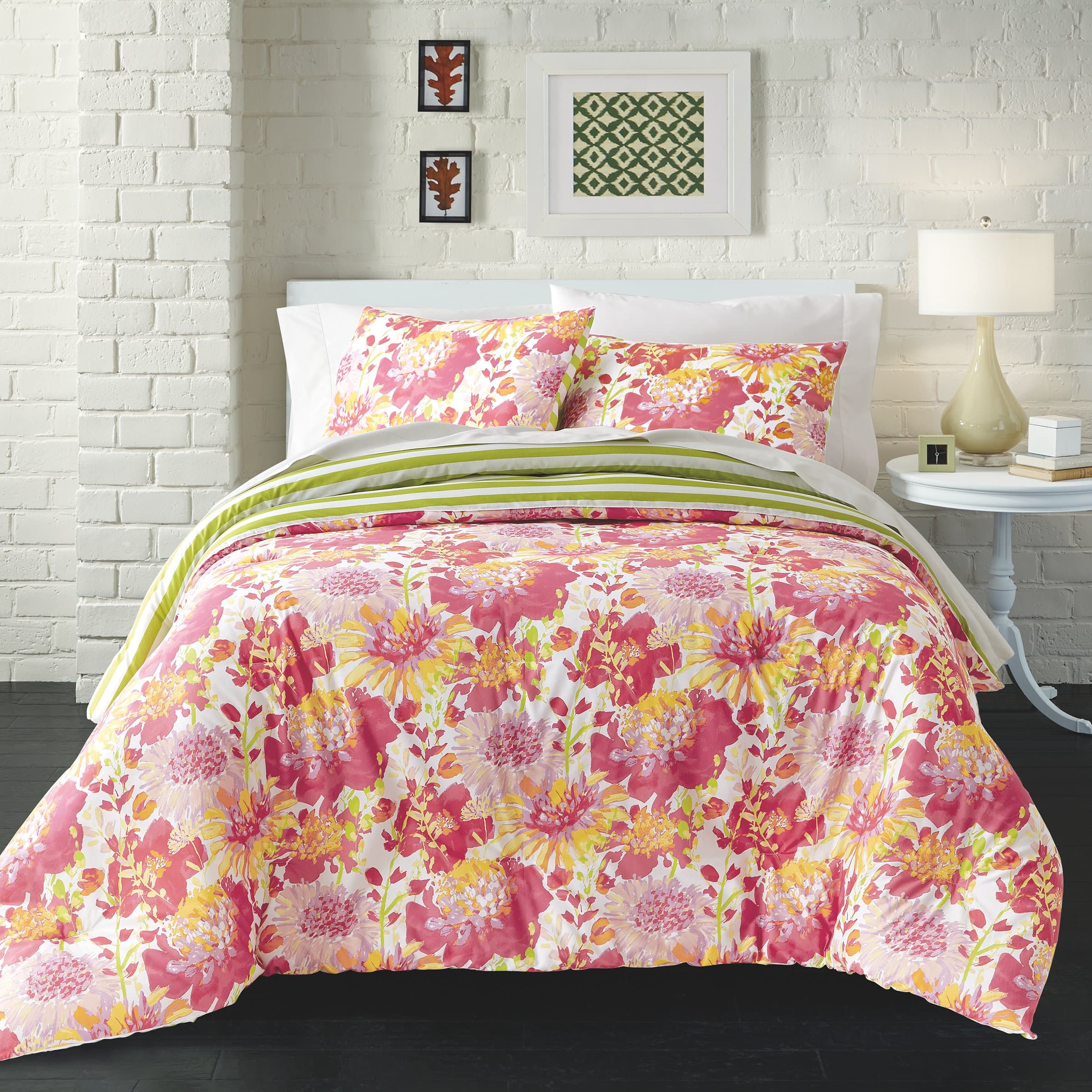 Loft Style Comforter Set, Pink, Twin