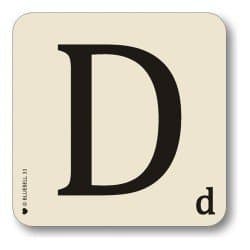Alphabet Table Mat Letter D