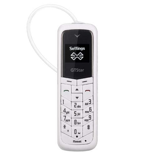 Bluetooth Mini Mobile Phones Supported Sim Card (White)
