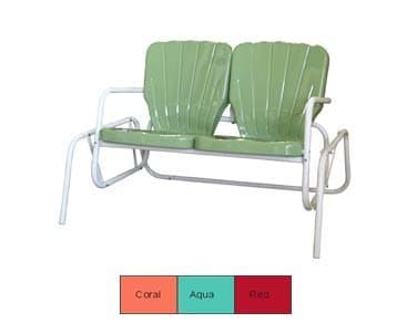 Thunderbird Retro Metal Glider, Aqua