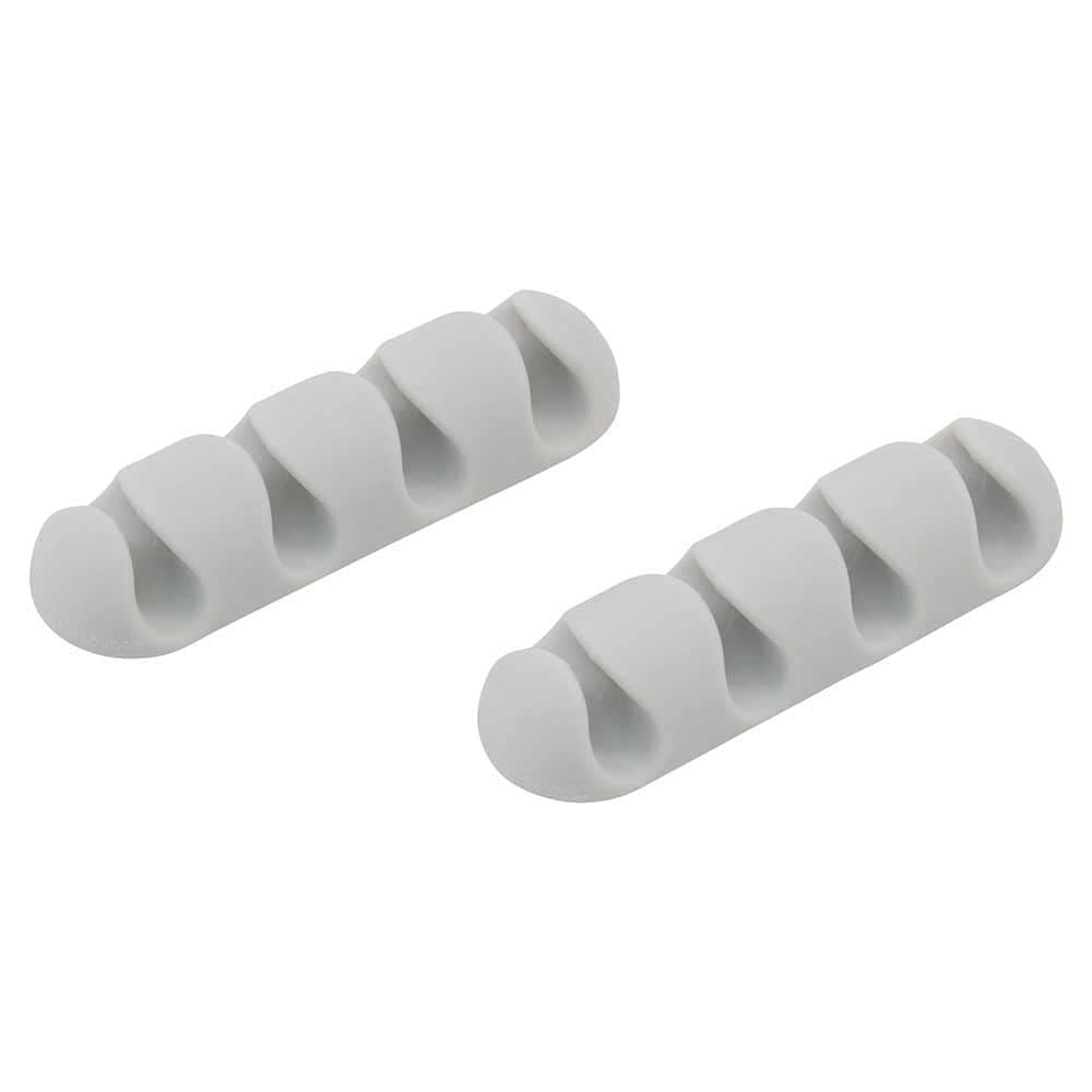 BLUCDMU-WH CableDrop Multi Multi-Cable Router Clips, 2 Count (White)