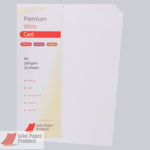 White Card A4 250gsm - 25 Sheets
