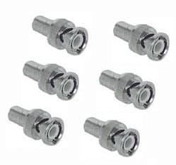 QSRCBN6 6 Pack RCA-BNC Connectors