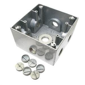 Two Gang Weatherproof Box, Deep