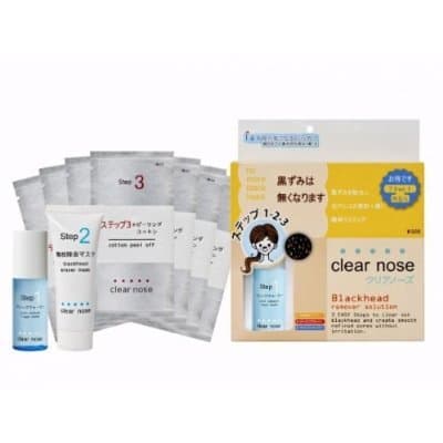 Best Set Clear Nose Blackhead Remover Solution 3 Easy Steps to Clear Out Blackhead and Create Smooth Refined Pores Without Irritation X 2 Sets