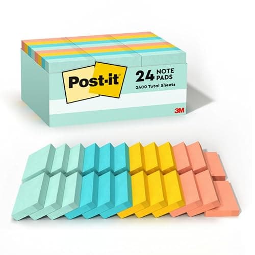 Post-It Notes Value Pack Pastels - Pads per Pack, Multi Color