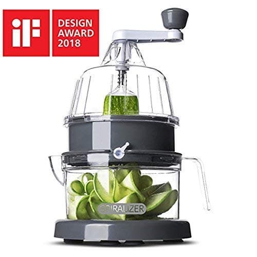 Spiralizer Next Generation Multi-Blade Spiralizer Vertical Vegetable Slicer, Now 30% Stronger - Best Vegetable Cutter - Zucchini Pasta Noodle Spaghetti Maker for Low Carb/Paleo/Gluten-Free Meals
