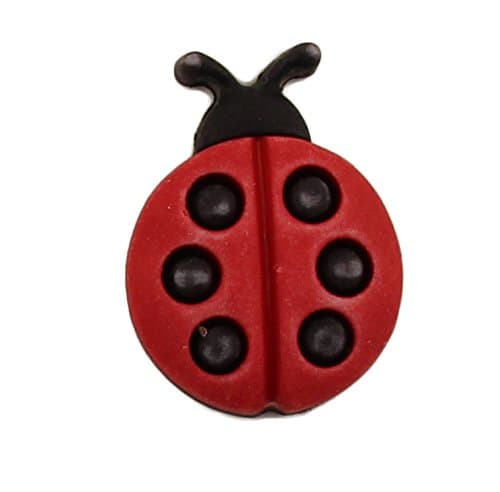 Buttons Galore Ladybug Bulk 3D - 25 Buttons
