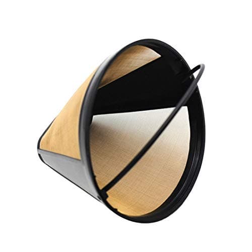 Basico New Reusable Coffee Filter Permanent Cone-Style Coffee Maker Machine Filter