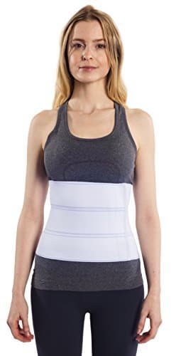 NYOrtho Abdominal Binder Lower Back Support Belt - Compression Wrap for Men and Women (45" - 60") 3 Panel - 9"