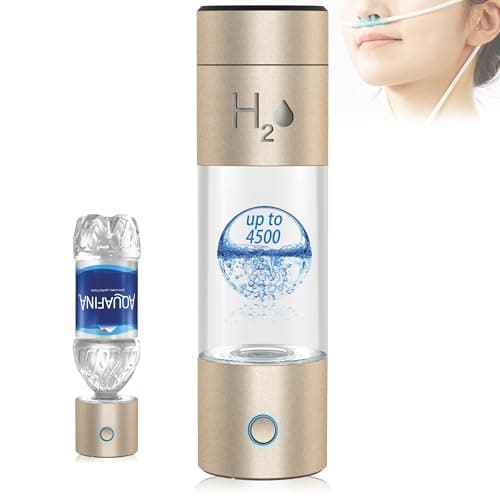 Premium Hydrogen Water Bottle Generator, High-Concentration Up to 4500ppb wit...