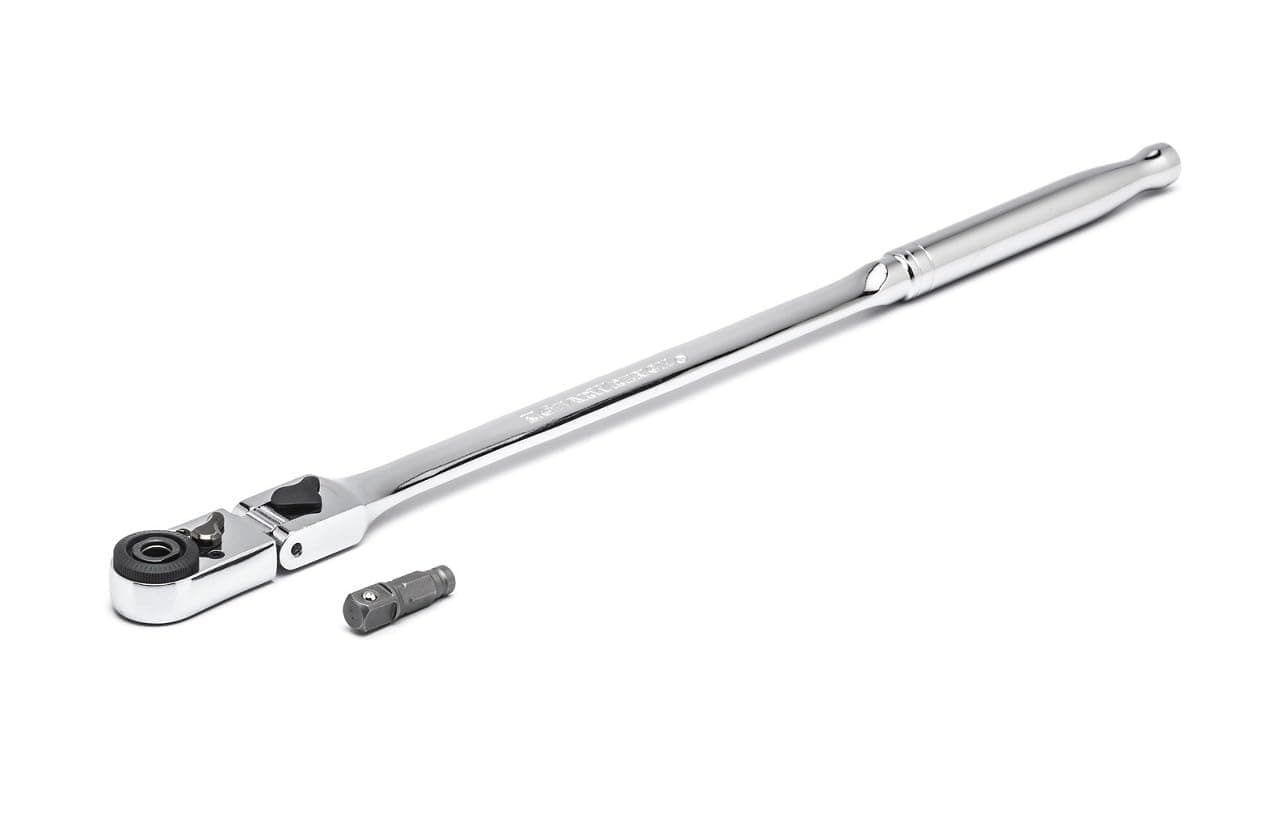 GEARWRENCH 1/4" Drive 72 Tooth Quick Release Locking Flex Slim Head Ratchet, 12" - 81030