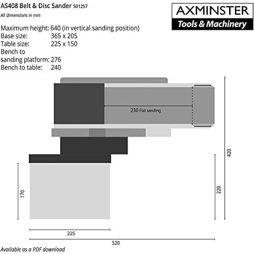 AS408 Belt & Disc Sander