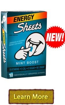 Sheets Mint Boost Energy Strips 10-Pack