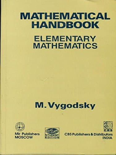 Cbs Mathematical Handbook Elementary Mathematics