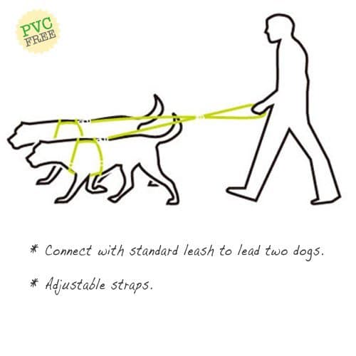 Dog Leash Twin Coupler - Lavender - Medium