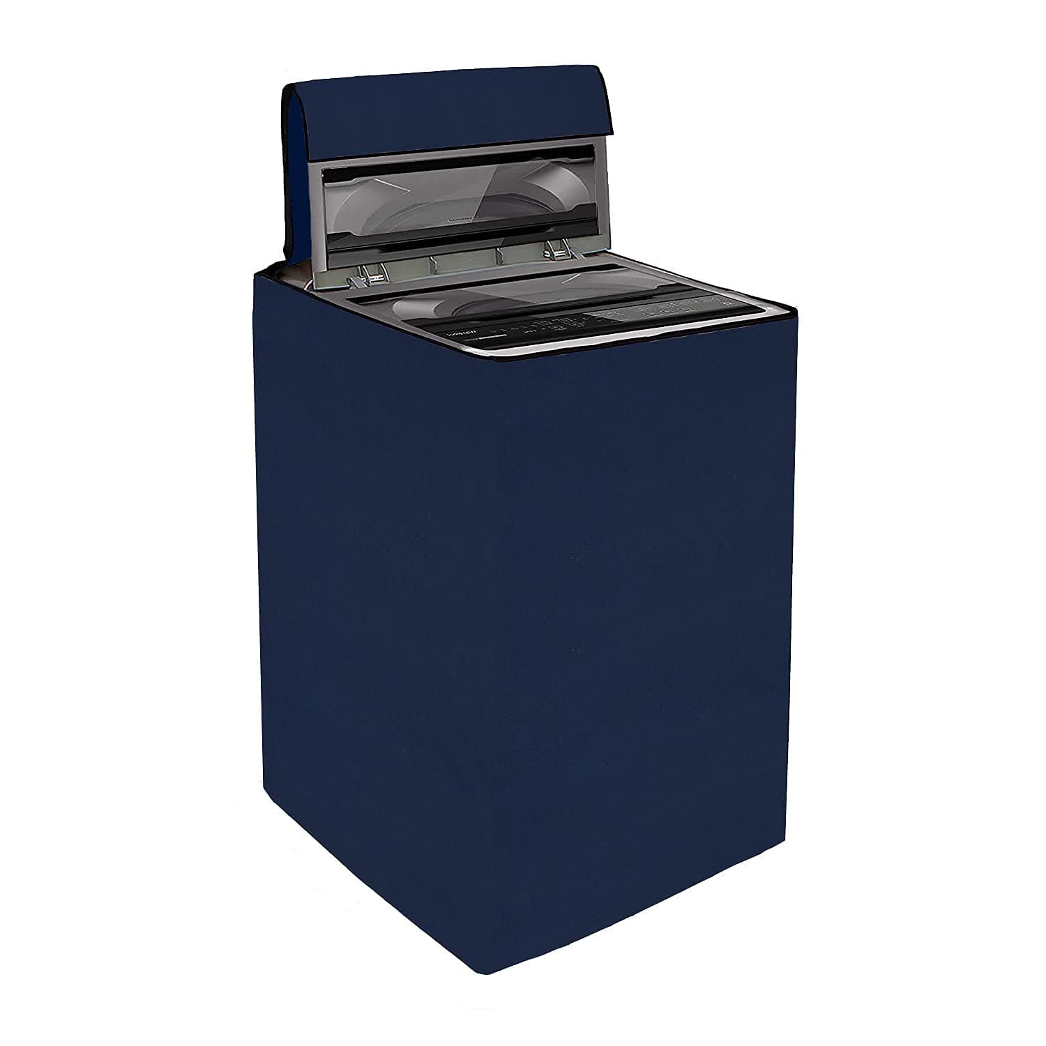 Yellow Weaves Waterproof & Dust-Proof Top Loading Fully Automatic Washing Machine Cover (Dimensions- 59x59x86 cm, Blue)